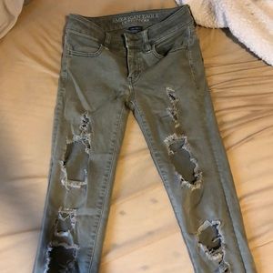 Green American Eagle Jeans